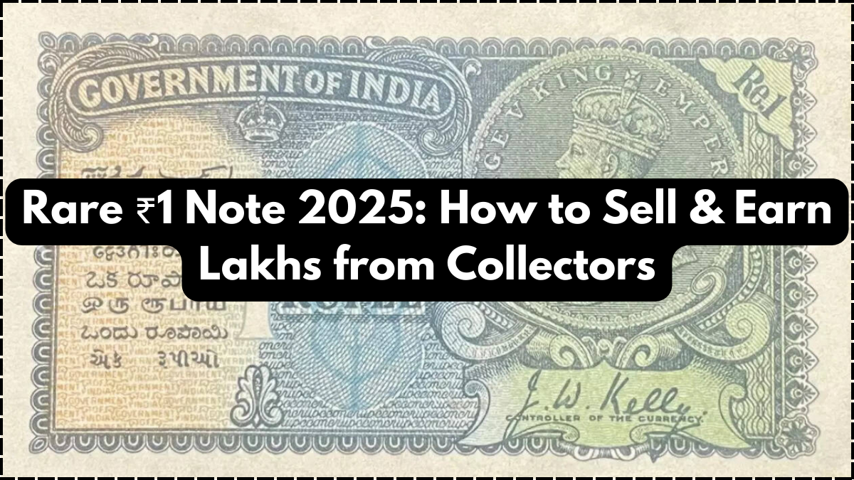 Rare ₹1 Note 2025: How to Sell & Earn Lakhs from Collectors