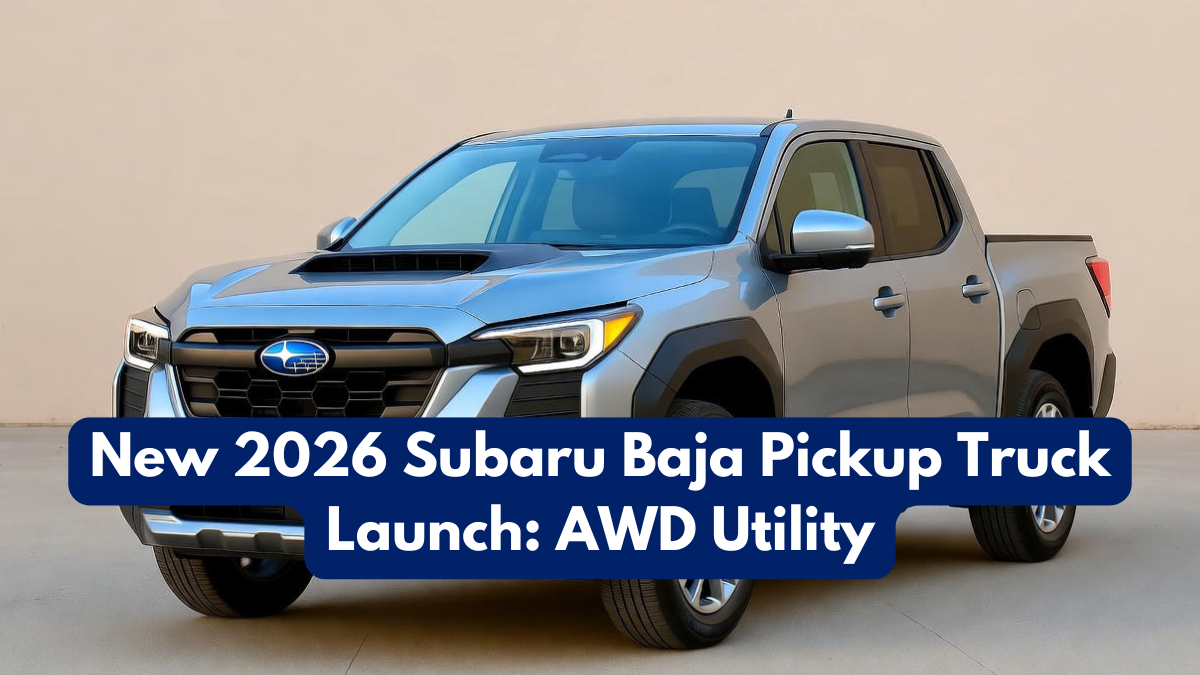 New 2026 Subaru Baja Pickup Truck Launch: AWD Utility