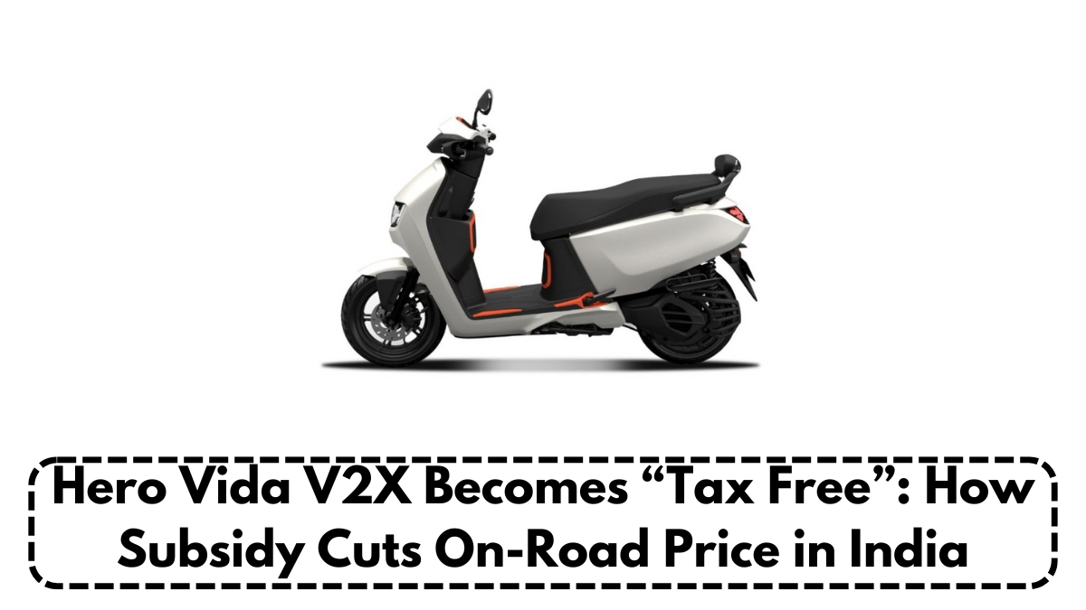 Hero Vida V2X Becomes “Tax Free”: How Subsidy Cuts On-Road Price in India
