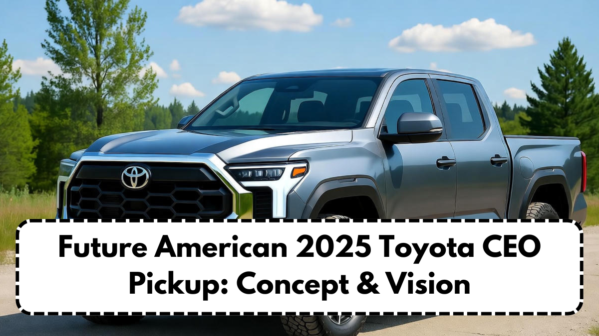 Future American 2025 Toyota CEO Pickup: Concept & Vision