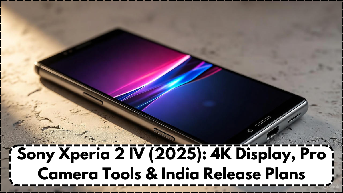 Sony Xperia 2 IV (2025): 4K Display, Pro Camera Tools & India Release Plans