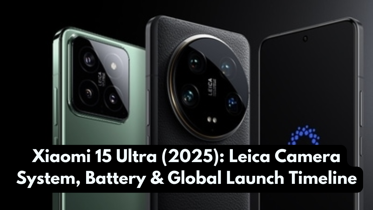 Xiaomi 15 Ultra (2025): Leica Camera System, Battery & Global Launch Timeline