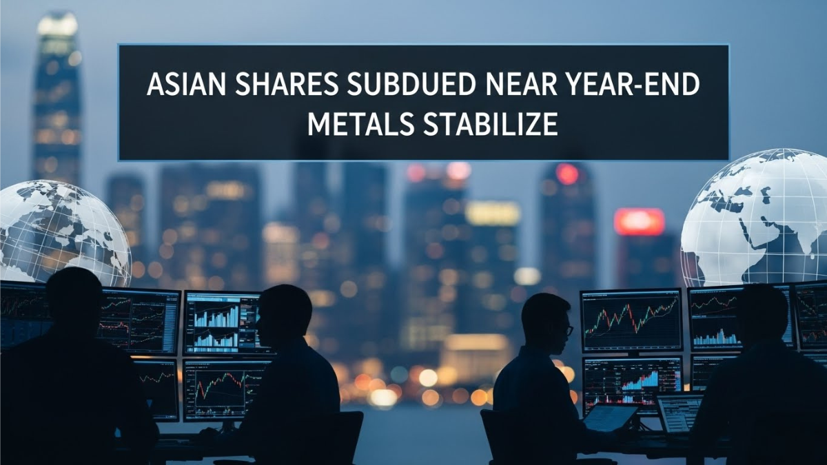 Asian Shares Subdued Near Year-End Metals Stabilize