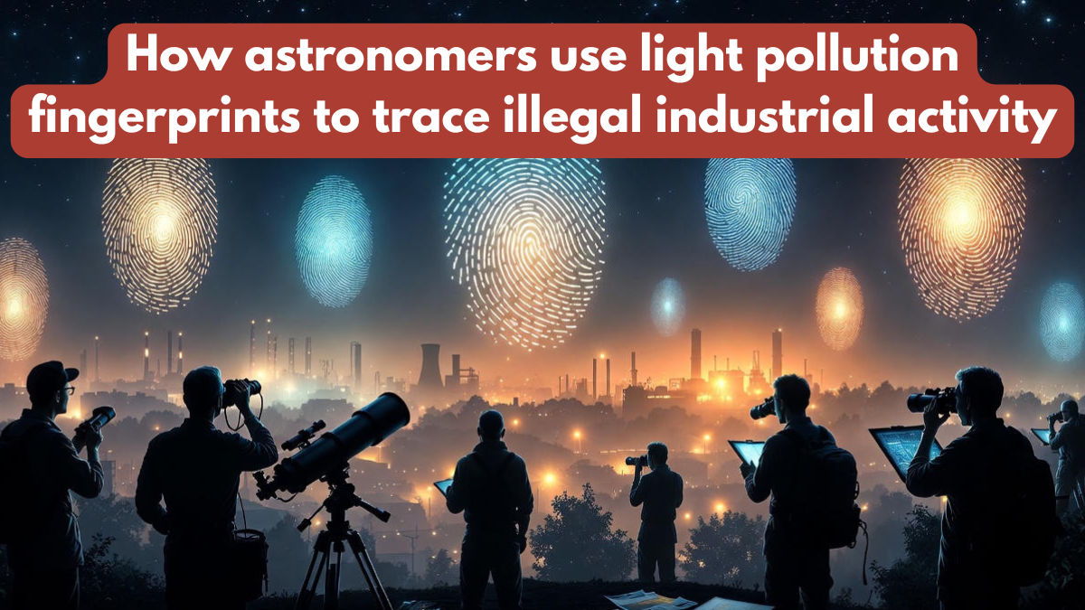 How astronomers use light pollution fingerprints to trace illegal industrial activity