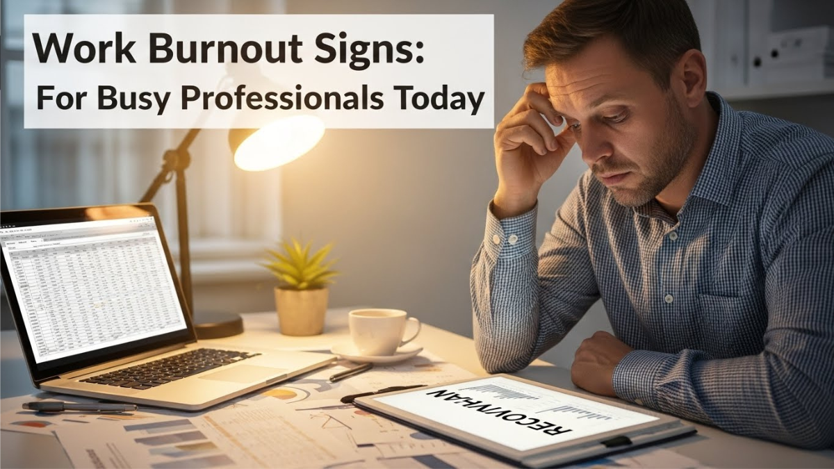 Work Burnout Signs: Recovery Plan For Busy Professionals Today