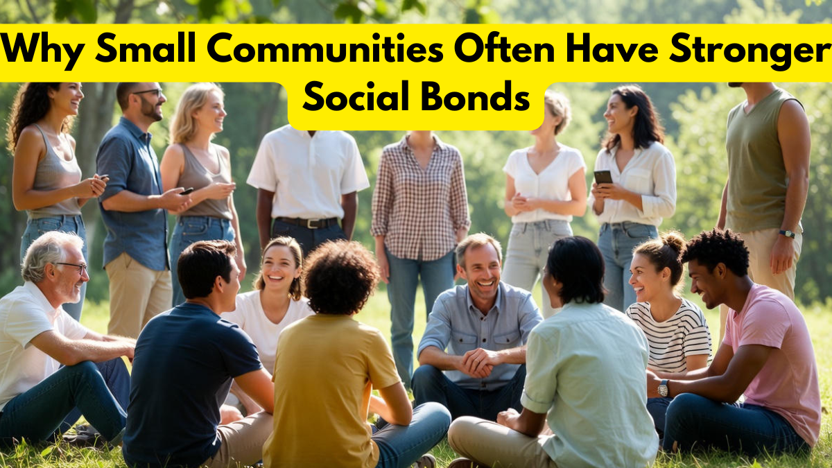 Why Small Communities Often Have Stronger Social Bonds