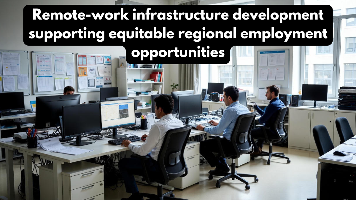 Remote-work infrastructure development supporting equitable regional employment opportunities