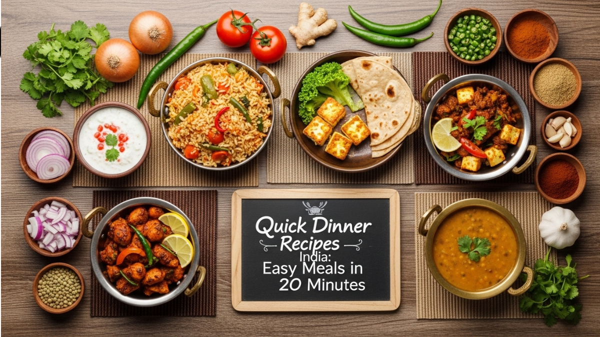 Quick Dinner Recipes India: Easy Meals in 20 Minutes